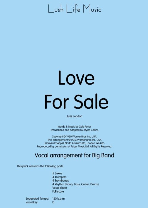 LOVE FOR SALE (Vocal)